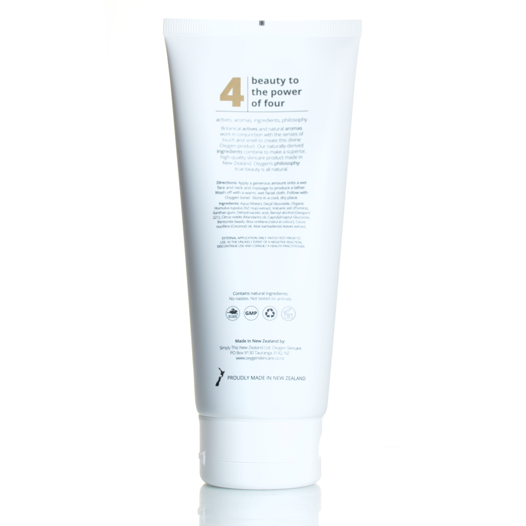 Oxygen Skincare | 2 in 1 Cleanser with Hops | For Problem & Oily Skin | Uplifting & Refreshing - Oxygen Skincare