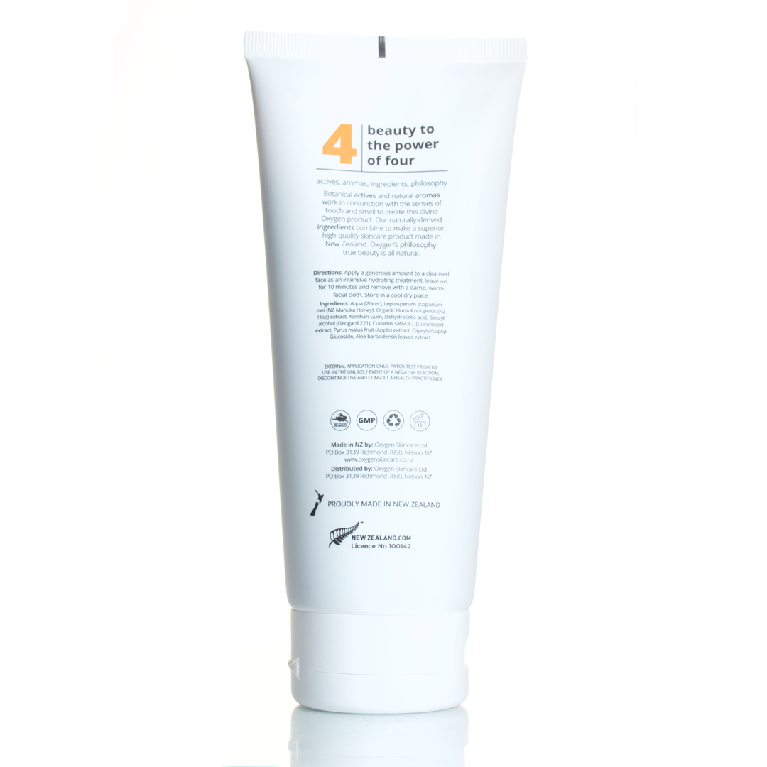 Manuka Honey and Hops Face Masque for all skin types | Oxygen Natural Skincare - Oxygen Skincare