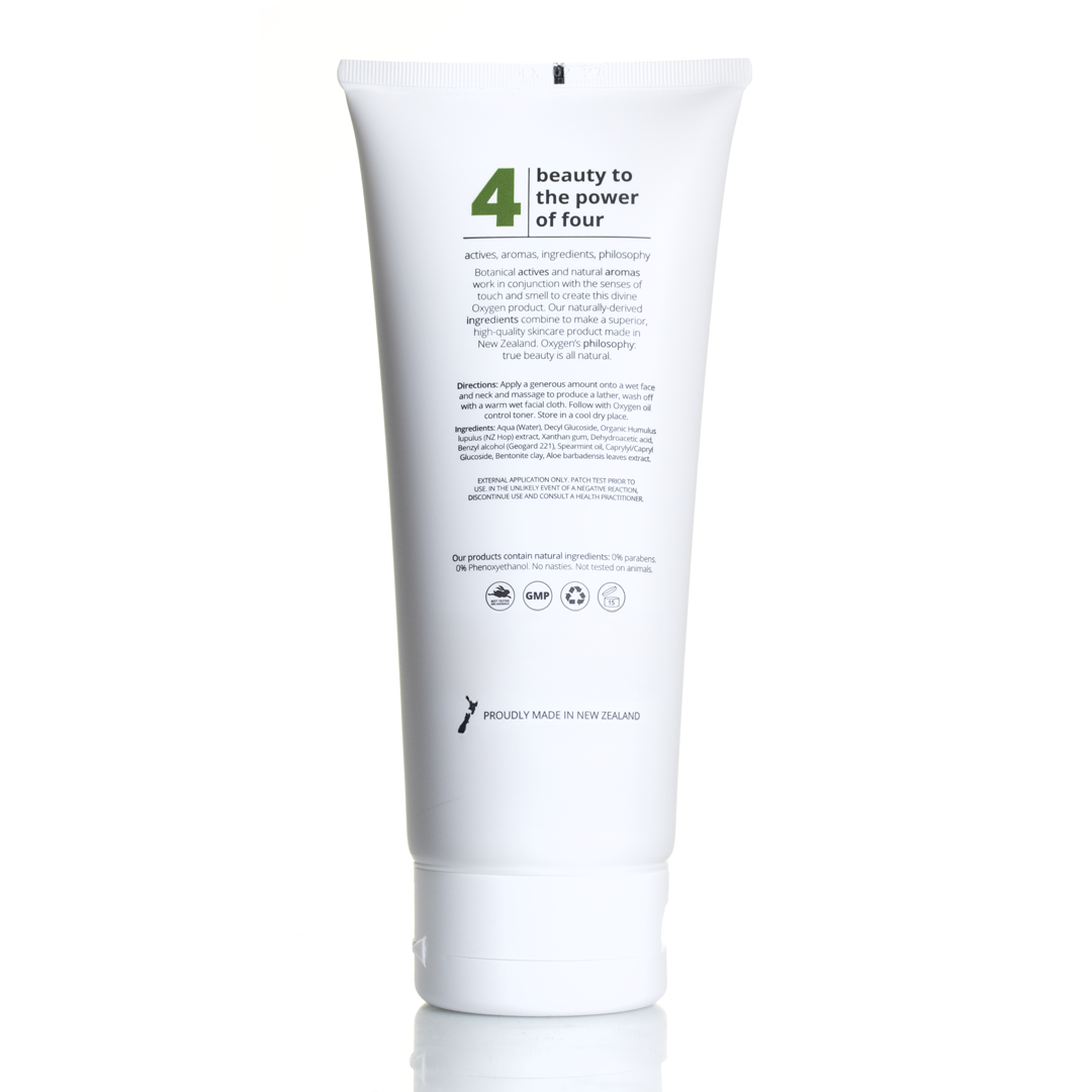 Oxygen Skincare Foaming Cleanser 200ml | Gentle for Sensitive & Teen Skin