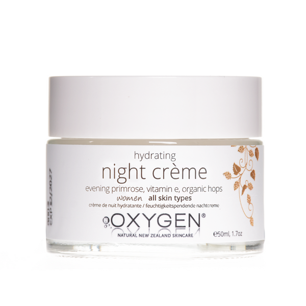 Oxygen Skincare | Hydrating Night Crème Moisturiser | For Softer Skin