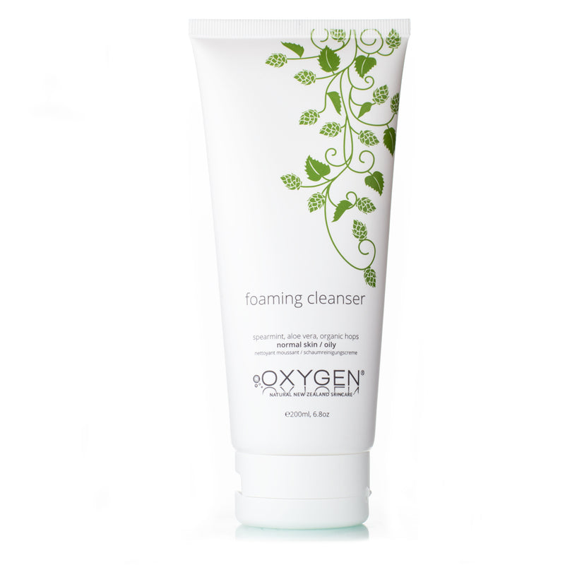foaming cleanser for normal to oily skin - Oxygen Skincare